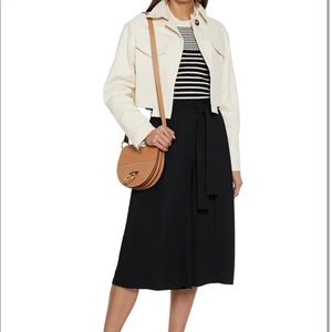 SEE BY CHLOÉ Tie-front layered crepe culottes